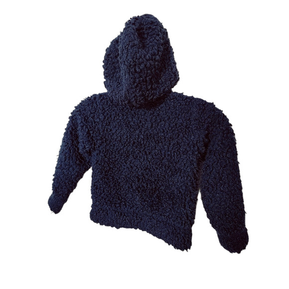 Disney Frozen Sherpa Jacket Size 4 Navy - Picture 4 of 8